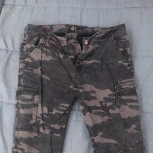 Military print zip up